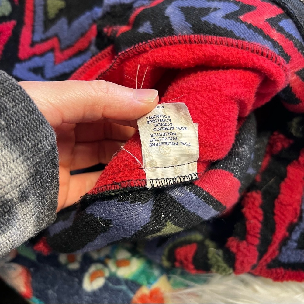 Sergio Tacchini Vintage fleece made in Italy textured sweater - Picture 2 of 16